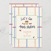 Apfelpflücker-Party Einladung (Vorne/Hinten)