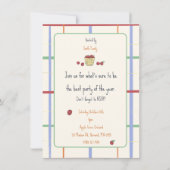 Apfelpflücker-Party Einladung (Rückseite)