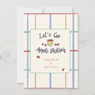Apfelpflücker-Party Einladung