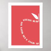 Apfelplakat Poster (Vorne)