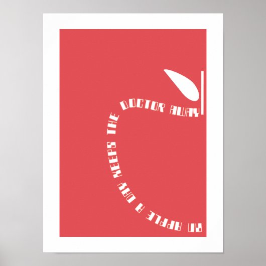 Apfelplakat Poster (Vorne)