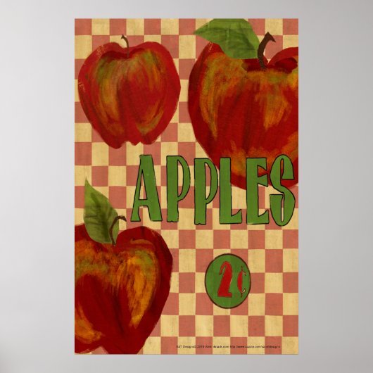 Apfelposter Poster (Vorne)