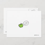 Apfelpostkarte Postkarte (Vorne/Hinten)