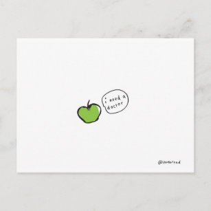 Apfelpostkarte Postkarte