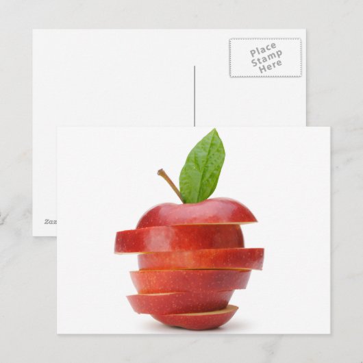 Apfelpostkarte Postkarte (Vorne/Hinten)