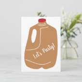 Apfelsaft Fall Gemustertes Party Einladung (Stehend Vorderseite)