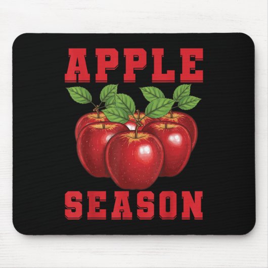 Apfelsaison Apfelfrucht Liebe Apfelpflücker Apfel Mousepad (Vorne)