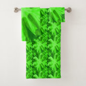Apfelsalat, grün mit anderen Tönen Badhandtuch Set (Insitu)