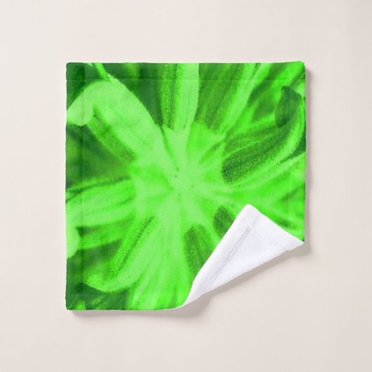 Apfelsalat, grün mit anderen Tönen Badhandtuch Set (Waschlappen)