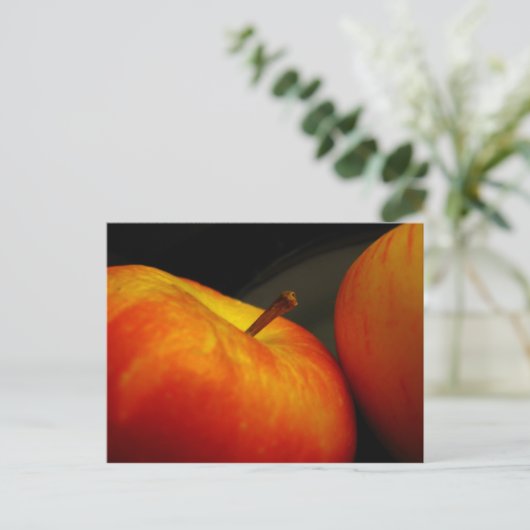 Äpfelschale Postkarte (Stehend Vorderseite)