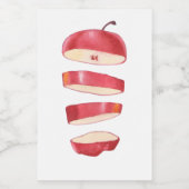 Apfelscheiben Lebensmitteletikett (Einzelnes Label)