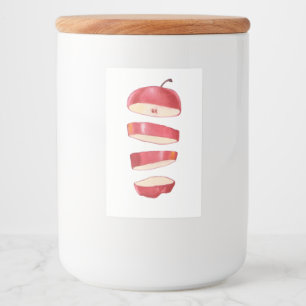 Apfelscheiben Lebensmitteletikett