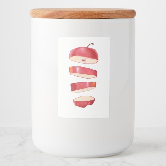 Apfelscheiben Lebensmitteletikett (Vorderseite)