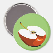 Apfelscheiben-Magnet Magnet (Vorderseite/Rückseite)