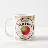 Äpfelschild vom Bauernmarkt Kaffeetasse (Links)