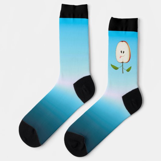 Apfelschnitt Socken (Linkes Detail)