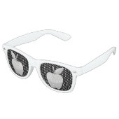 Apfelsilber Partybrille (Schrägansicht)