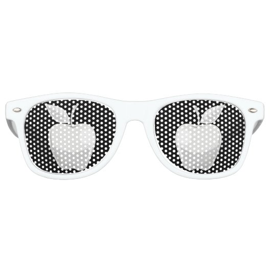 Apfelsilber Partybrille (Vorderseite)