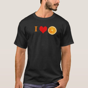 Apfelsine Zitrusfrucht T-Shirt