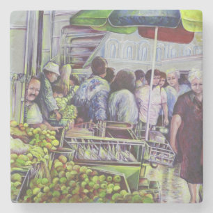 Apfelsinen erfordern Äpfel, Misloc Steinuntersetzer