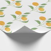 Apfelsinen Geschenkpapier (Ecke)