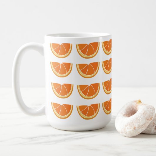 Apfelsinenscheibe kaffeetasse (Mit Donut)