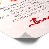 Apfelsinensignatur Poster (Ecke)