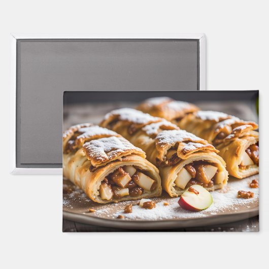 Apfelstrudel Magnet (Vorderseite/Rückseite)