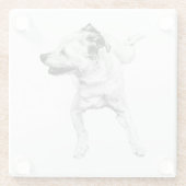 Apfeltisch, fröhliche Achse Glasuntersetzer (Rückseite)