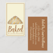 Apfelumsatzgebäck, gebacken von Bäckerei Visitenkarte (Vorne/Hinten)