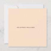 Apfelvögel| Fall-Brautparty Einladung (Rückseite)