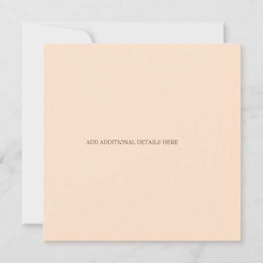 Apfelvögel| Fall-Brautparty Einladung (Rückseite)