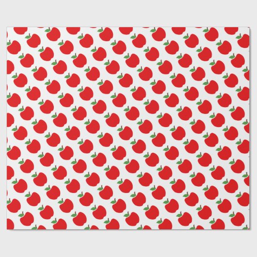 Äpfelwackelpapier Geschenkpapier (Flach)