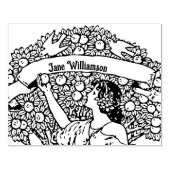 Äpfelweibchen Gummistempel (Prägung)