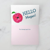 Apfelwein absolut wunderbar | Apple Pun Karte (Innenseite)