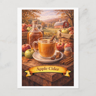 Apfelwein (Amerikanische Lebensmittelreihe) Postkarte