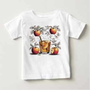 Apfelwein - Apfelwein und Blätter 🍎 🍂 Baby T-shirt