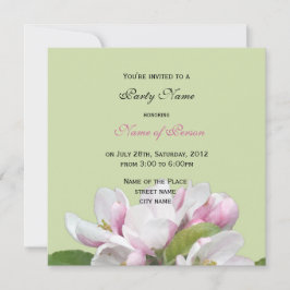 Apfelwein Blume Party Einladung