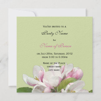 Apfelwein Blume Party Einladung