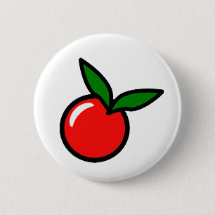 Apfelwein-Cartoon Button