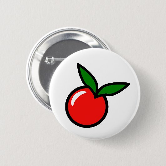 Apfelwein-Cartoon Button (Vorne & Hinten)