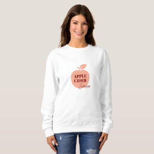 Apfelwein Damen T-Shirt – Cozy Herbst Minimal  Sweatshirt
