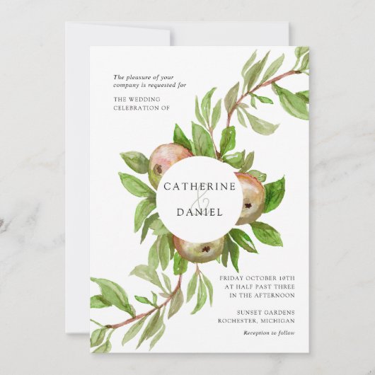 Apfelwein Einladung (Vorderseite)