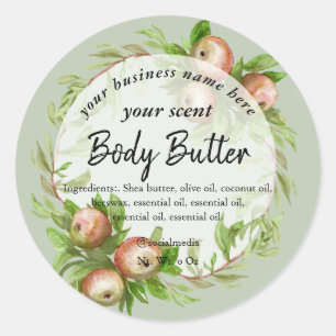 Apfelwein-Karosserie Runder Aufkleber