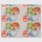 Apfelwein mit Rot und Grün Geschenkpapier (Flach)