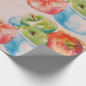 Apfelwein mit Rot und Grün Geschenkpapier (Ecke)