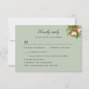 Apfelwein mit Wasserfarbe RSVP Karte