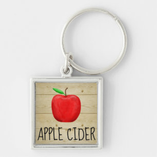 Apfelwein-Rot Apple Schlüsselanhänger