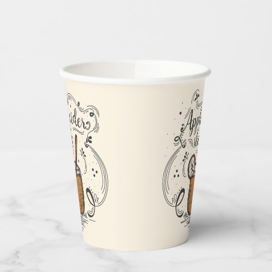 Apfelwein Slush Erntedank Pappbecher (Links)