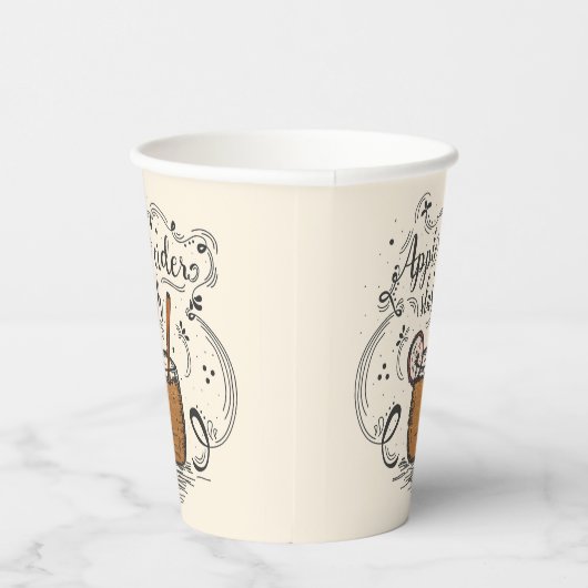 Apfelwein Slush Erntedank Pappbecher (Rechts)